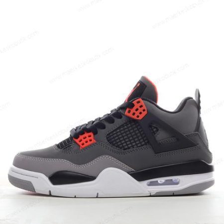 Billige Sko Nike Air Jordan 4 Retro ‘Grå Sort Orange’ DH6927-061