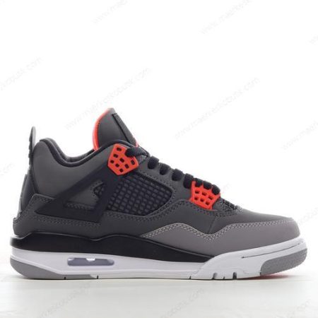 Billige Sko Nike Air Jordan 4 Retro ‘Grå Sort Orange’ DH6927-061