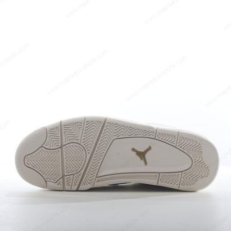 Billige Sko Nike Air Jordan 4 Retro ‘Guld Hvid’ AQ9129-170