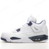 Billige Sko Nike Air Jordan 4 Retro ‘Hvid Blå’ 314254-107