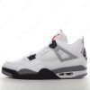 Billige Sko Nike Air Jordan 4 Retro ‘Hvid Grå’ 840606-192