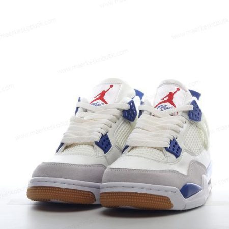 Billige Sko Nike Air Jordan 4 Retro ‘Hvid Grå Blå’ DR5415-102