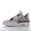 Billige Sko Nike Air Jordan 4 Retro ‘Hvid Grå Sort’ 819139-030