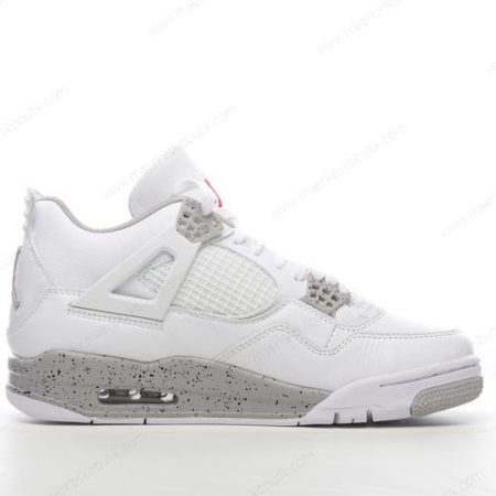 Billige Sko Nike Air Jordan 4 Retro ‘Hvid Grå Sort Rød’ CT8527-100