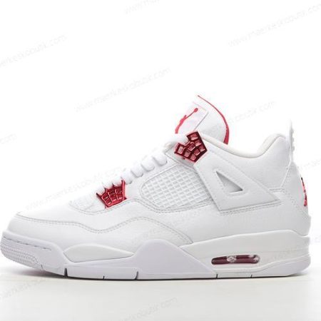 Billige Sko Nike Air Jordan 4 Retro ‘Hvid Rød’ CT8527-112