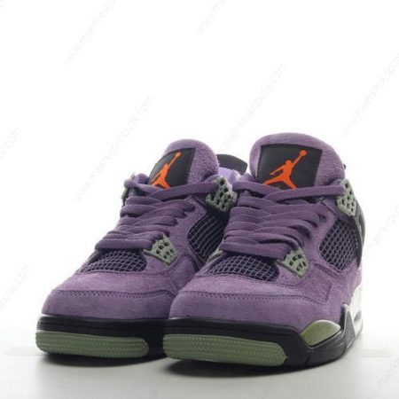 Billige Sko Nike Air Jordan 4 Retro ‘Lilla Grøn’ AQ9129-500