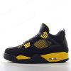 Billige Sko Nike Air Jordan 4 Retro ‘Sort Gul’ 308497-008