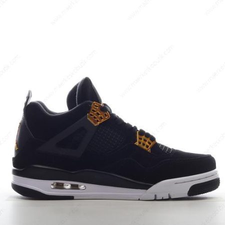 Billige Sko Nike Air Jordan 4 Retro ‘Sort Guld’ 308497-032