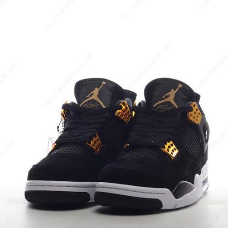 Billige Sko Nike Air Jordan 4 Retro ‘Sort Guld’ 308497-032