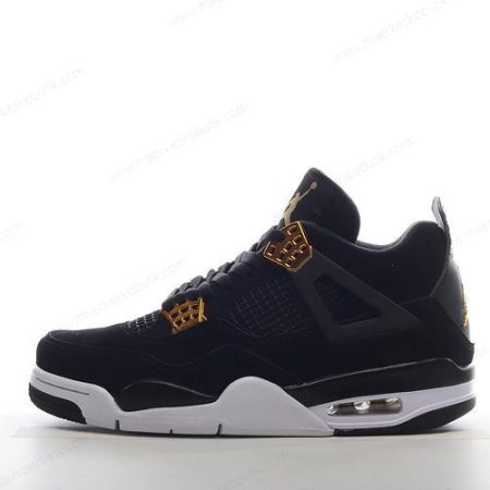 Billige Sko Nike Air Jordan 4 Retro ‘Sort Guld’ 308497-032