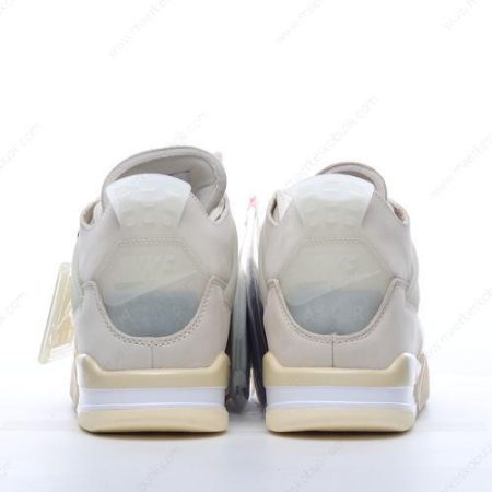 Billige Sko Nike Air Jordan 4 x Off-White ‘Hvid Kaki’ CV9388-100