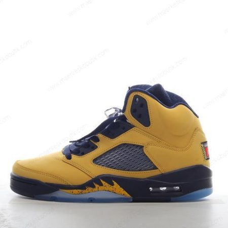 Billige Sko Nike Air Jordan 5 ‘Gul Sort’ CQ9541-704