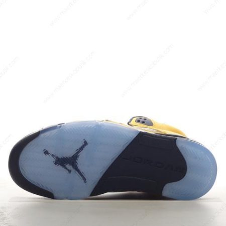 Billige Sko Nike Air Jordan 5 ‘Gul Sort’ CQ9541-704