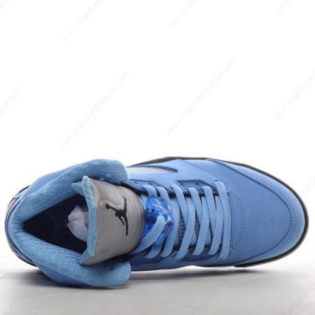 Billige Sko Nike Air Jordan 5 Retro ‘Blå Sort Hvid’ DV1310-401