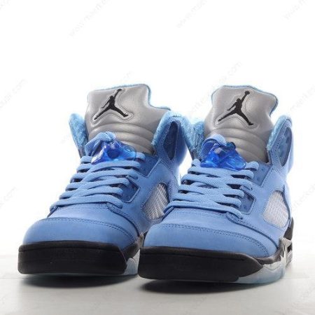 Billige Sko Nike Air Jordan 5 Retro ‘Blå Sort Hvid’ DV1310-401