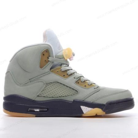 Billige Sko Nike Air Jordan 5 Retro ‘Grøn Sort Gul’ 440888-300