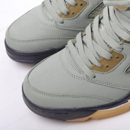 Billige Sko Nike Air Jordan 5 Retro ‘Grøn Sort Gul’ 440888-300