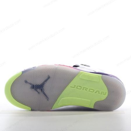 Billige Sko Nike Air Jordan 5 Retro ‘Hvid Lilla Pink Grøn’ DB3024-100