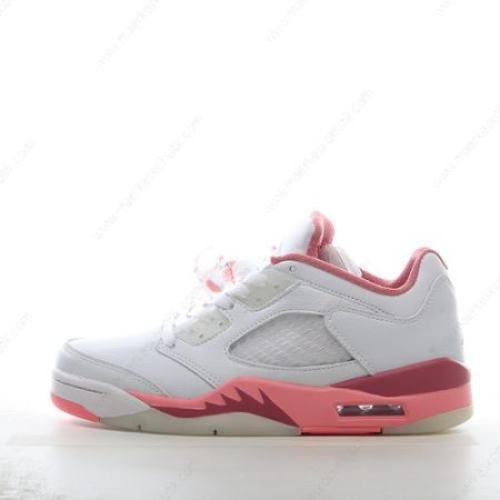 Billige Sko Nike Air Jordan 5 Retro ‘Hvid Rød Grå’ DX4390-116