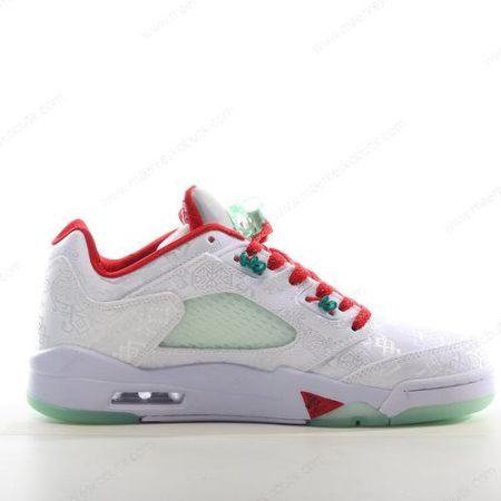 Billige Sko Nike Air Jordan 5 Retro ‘Hvid Rød Grøn’