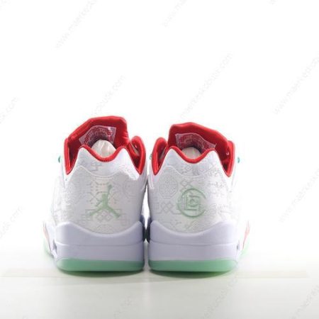 Billige Sko Nike Air Jordan 5 Retro ‘Hvid Rød Grøn’