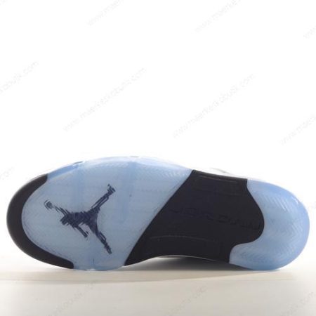 Billige Sko Nike Air Jordan 5 Retro ‘Hvid Sort Sølv’ 314337-101