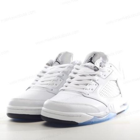 Billige Sko Nike Air Jordan 5 Retro ‘Hvid Sort Sølv’ 314337-101