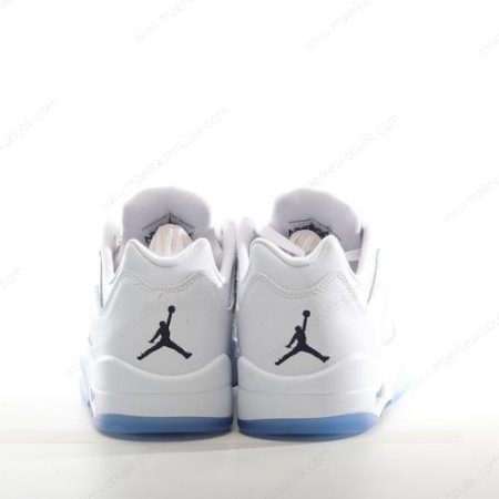 Billige Sko Nike Air Jordan 5 Retro ‘Hvid Sort Sølv’ 314337-101