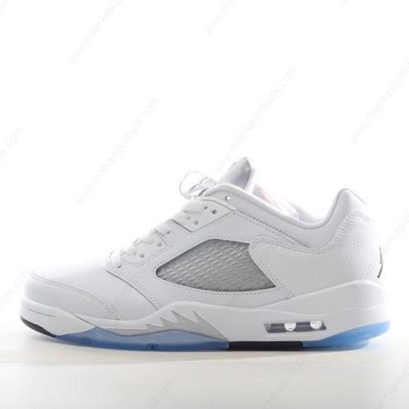 Billige Sko Nike Air Jordan 5 Retro ‘Hvid Sort Sølv’ 314337-101