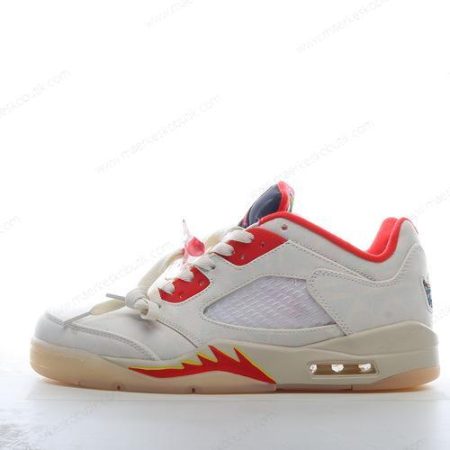 Billige Sko Nike Air Jordan 5 Retro Low ‘Rød Gul Hvid’ DD2240-100