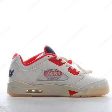 Billige Sko Nike Air Jordan 5 Retro Low ‘Rød Gul Hvid’ DD2240-100