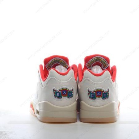 Billige Sko Nike Air Jordan 5 Retro Low ‘Rød Gul Hvid’ DD2240-100