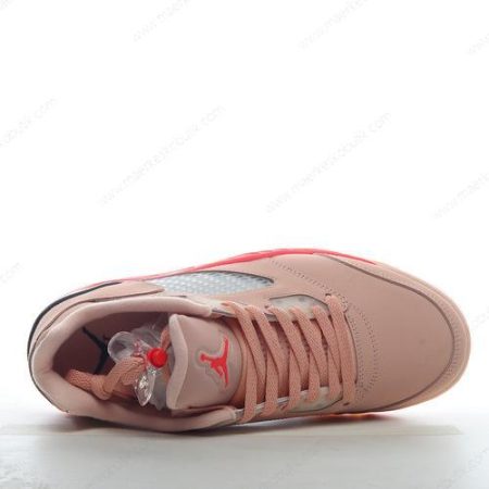 Billige Sko Nike Air Jordan 5 Retro ‘Pink Grå Rød’ DA8016-806