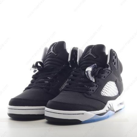 Billige Sko Nike Air Jordan 5 Retro ‘Sort Grå Blå’ 136027-035