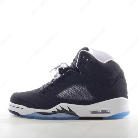 Billige Sko Nike Air Jordan 5 Retro ‘Sort Grå Blå’ 136027-035