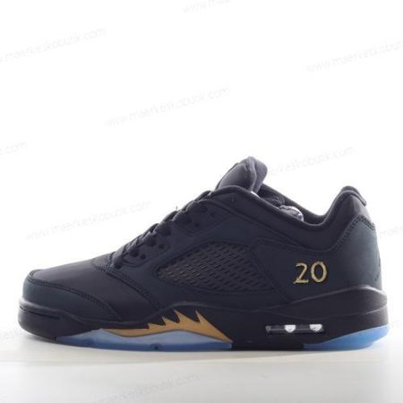 Billige Sko Nike Air Jordan 5 Retro ‘Sort Guld’ DJ1094-001