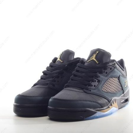 Billige Sko Nike Air Jordan 5 Retro ‘Sort Guld’ DJ1094-001