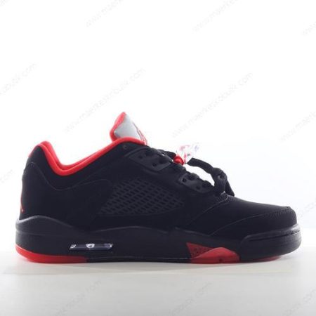 Billige Sko Nike Air Jordan 5 Retro ‘Sort Rød’ 819171-001