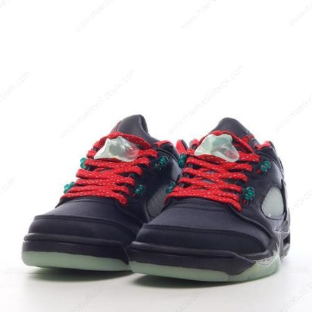 Billige Sko Nike Air Jordan 5 Retro ‘Sort Rød Sølv’ DM4640-036