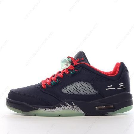 Billige Sko Nike Air Jordan 5 Retro ‘Sort Rød Sølv’ DM4640-036