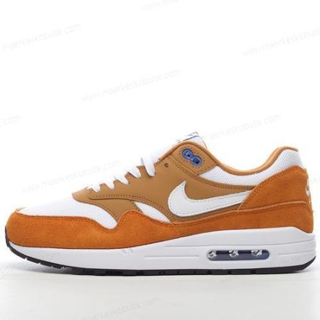 Billige Sko Nike Air Max 1 ‘Lysebrun Orange Hvid’ 908366-700