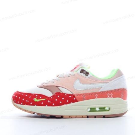 Billige Sko Nike Air Max 1 PRM ‘Hvid Rød Grøn’ DR2553-111