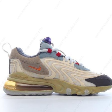 Billige Sko Nike Air Max 270 React ENG Travis Scott Cactus Trails ‘Hvid Sort Blå Mørk Hassel’ CT2864-200