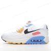 Billige Sko Nike Air Max 90 ‘Hvid Sort Orange’ CZ3950-100