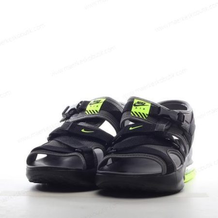 Billige Sko Nike Air Max Sol Volt Sandal Slide ‘Sort Grøn’ DD9973-004