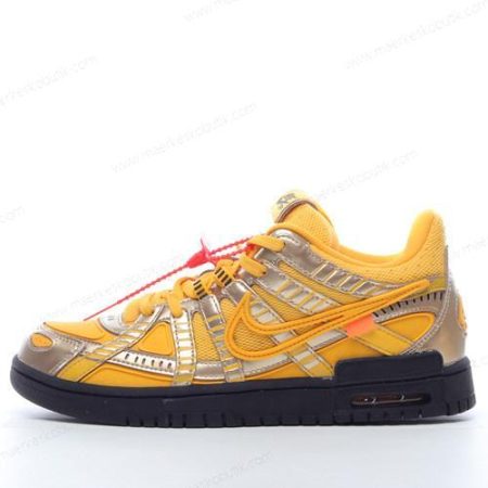 Billige Sko Nike Air Rubber Dunk Low ‘Guld Sort’ CU6015-700