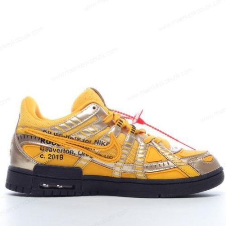 Billige Sko Nike Air Rubber Dunk Low ‘Guld Sort’ CU6015-700