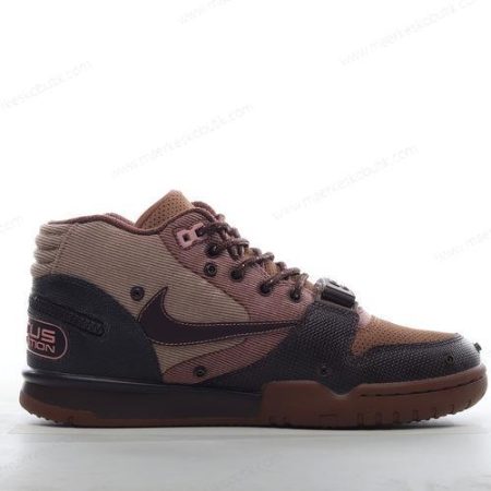 Billige Sko Nike Air Trainer 1 x Travis Scott ‘Brun Rød Sort’ DR7515-200