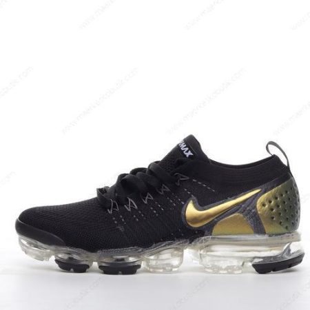 Billige Sko Nike Air VaporMax 2 ‘Sort Guld’ AR4500-051