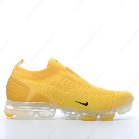 Billige Sko Nike Air VaporMax Flyknit Moc 2 ‘Gul Sort’ AJ6599-700